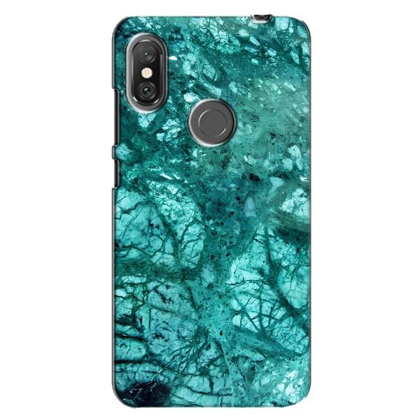 Мраморный чехол на Xiaomi Redmi Note 6 Pro (VPrint) – Зеленый мрамор