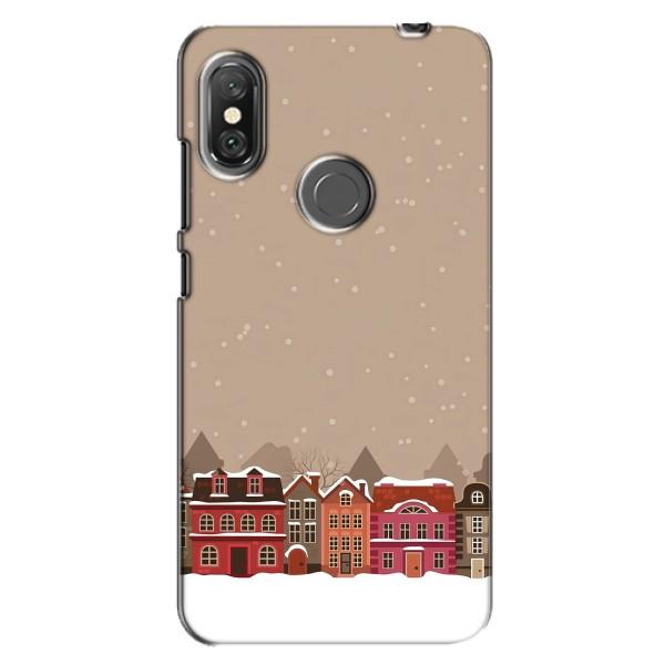 Новогодние, Праздничные Чехлы для Xiaomi Redmi Note 6 Pro - 2024 год – Зимний город