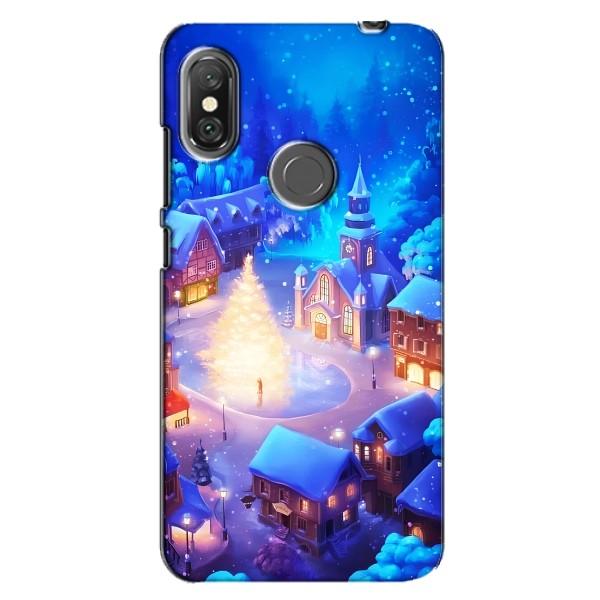 Рождественские Чехлы для Xiaomi Redmi Note 6 Pro (VPrint) – Рождественский город