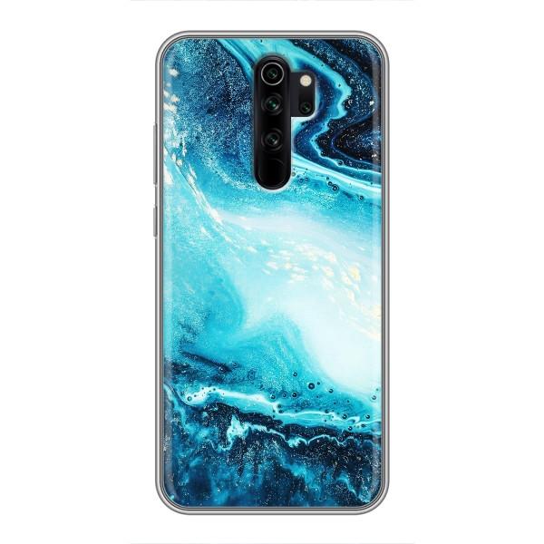 Мраморный чехол на Xiaomi Redmi Note 8 Pro (VPrint) – Голубой мрамор