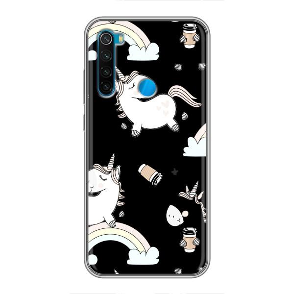 Чохол Unicorn на Xiaomi Redmi Note 8 – Єдинорог з кавою