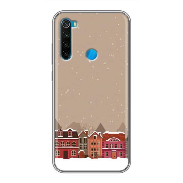 Новогодние, Праздничные Чехлы для Xiaomi Redmi Note 8 - 2024 год – Зимний город