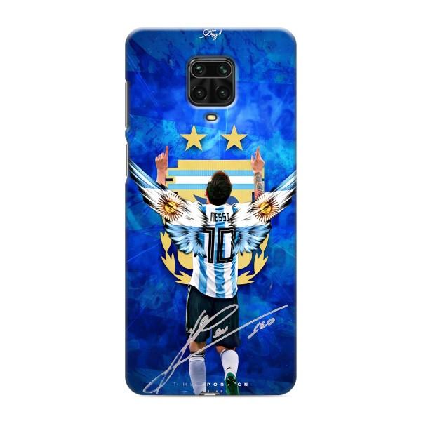 Чехлы для Xiaomi Redmi Note 9 Pro Max (Leo чемпион) (AlphaPrint) – Месси сборная