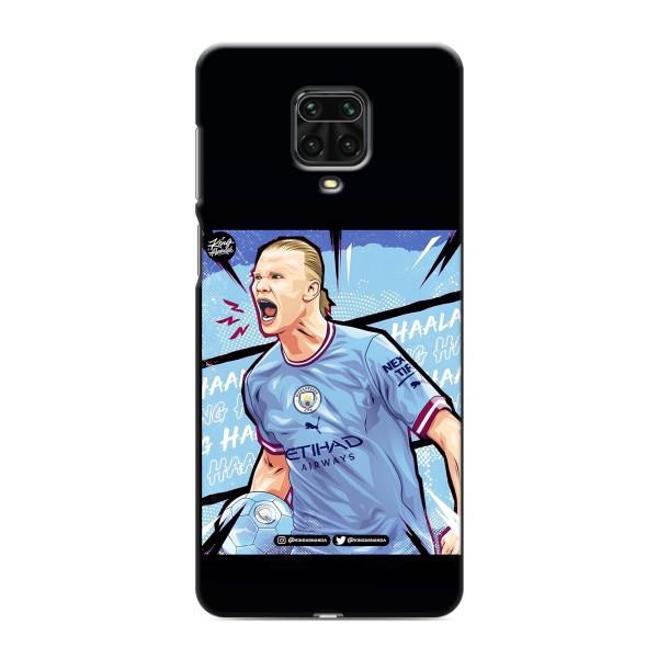 Чехлы с футболистом Ерлинг Холанд для Xiaomi Redmi Note 9 Pro Max (AlphaPrint) – гол Эрлинг Холланд