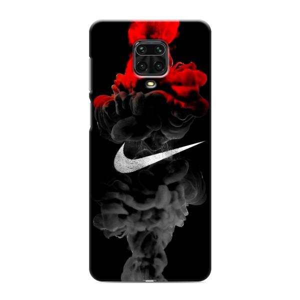 Чохол з логтипом Найк на Xiaomi Redmi Note 9 Pro Max – Найк на чорному