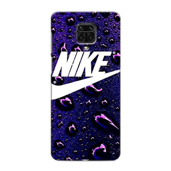 Чохол з логтипом Найк на Xiaomi Redmi Note 9 Pro Max – Найк на фіолетовому