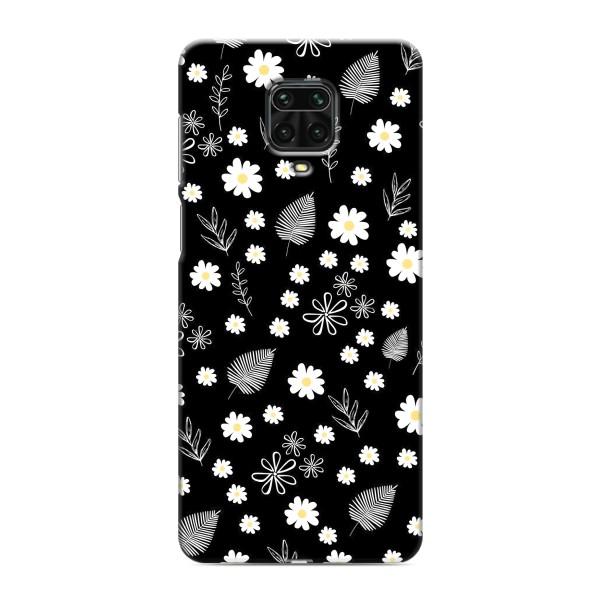 Чохли з тематикою "КВІТИ" на Xiaomi Redmi Note 9 Pro Max – цвітіння на чорному