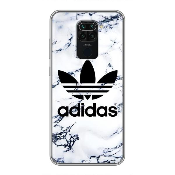 Чехлы Адидас для Xiaomi Redmi Note 9 (AlphaPrint) – Адидас на мраморе