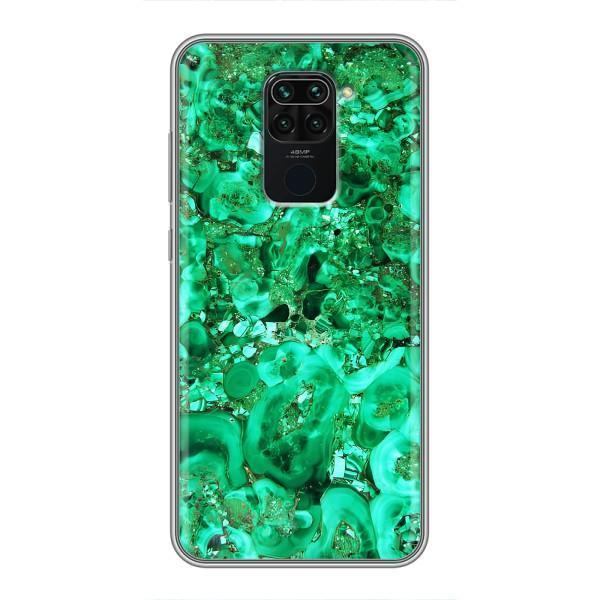 Мраморный чехол на Xiaomi Redmi Note 9 (VPrint) – Салатный Мрамор