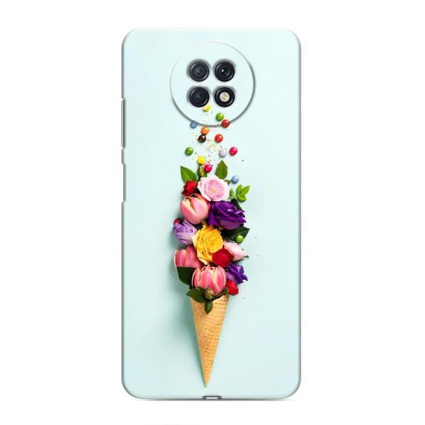 Чохли з тематикою "КВІТИ" на Xiaomi Redmi Note 9T – Квітка-морозиво