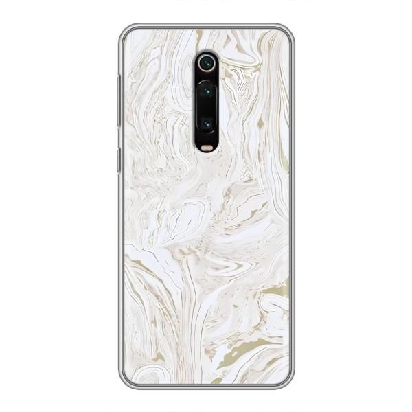 Мраморный чехол на Xiaomi Mi 9T (VPrint) – Белый мрамор