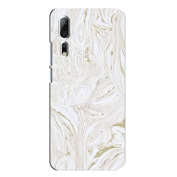 Мраморний чехол на ZTE Axon 10 Pro (VPrint) – Білий мрамор
