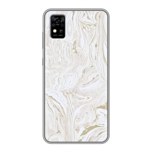 Мраморный чехол на ZTE Blade A31 (VPrint) – Белый мрамор