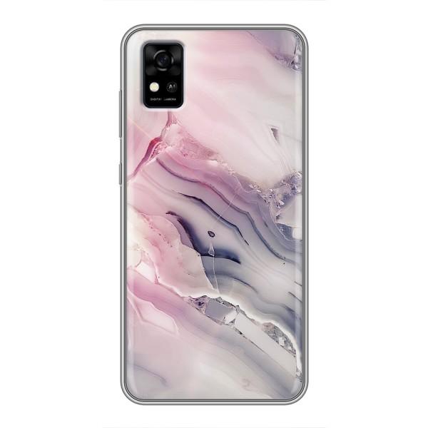 Мраморный чехол на ZTE Blade A31 (VPrint) – Пурпурный Мрамор