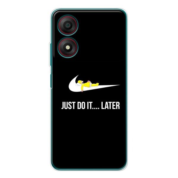 Чохол з логтипом Найк на ZTE Blade A34 – Nike just do it