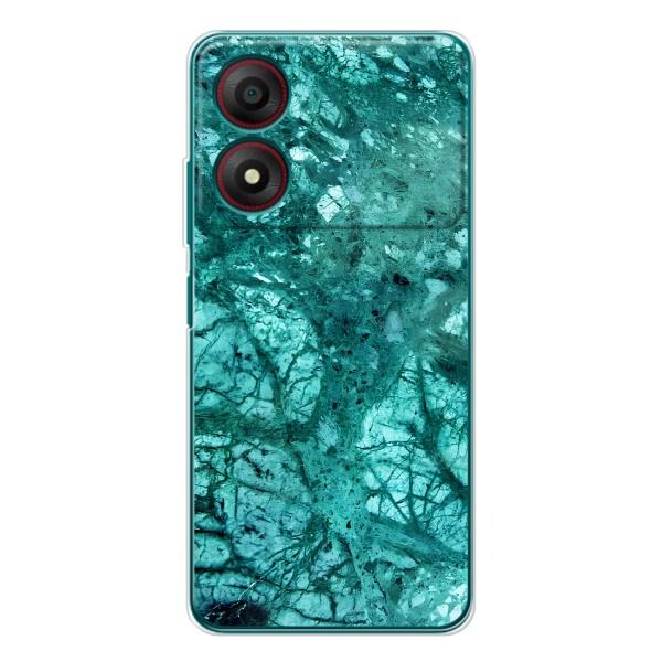 Мраморный чехол на ZTE Blade A34 (VPrint) – Зеленый мрамор