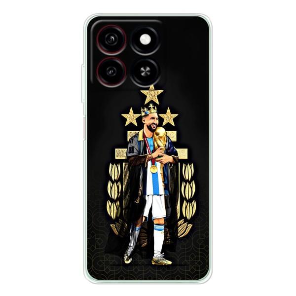 Чехлы для ZTE Blade A35 (Leo чемпион) (AlphaPrint) – Месси Король