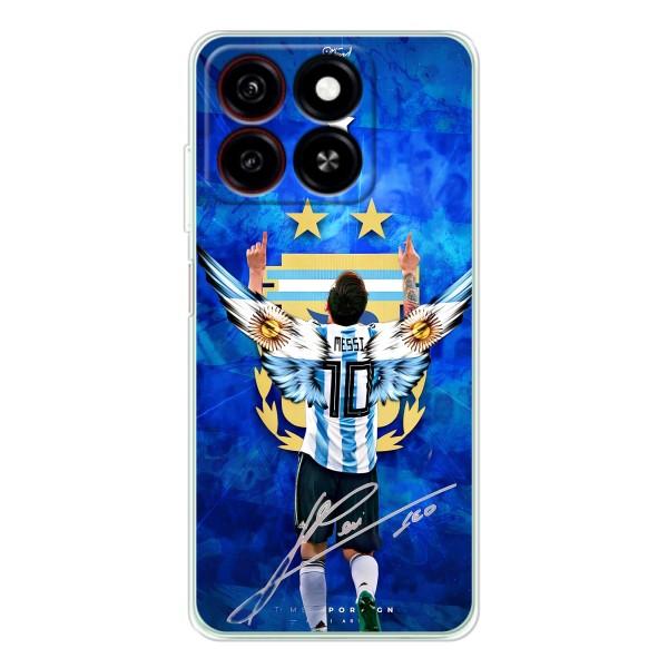 Чехлы для ZTE Blade A35 (Leo чемпион) (AlphaPrint) – Месси сборная
