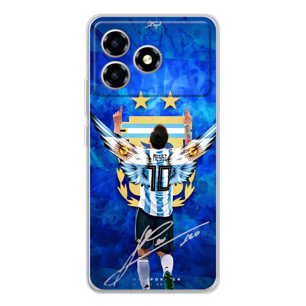 Чехлы для ZTE Blade A36 (Leo чемпион) (AlphaPrint) – Месси сборная