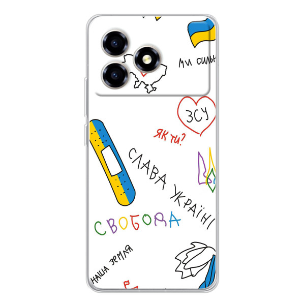Чехлы Доброго вечора, ми за України для ЗТЭ Блейд А36 (AlphaPrint) – Стикер