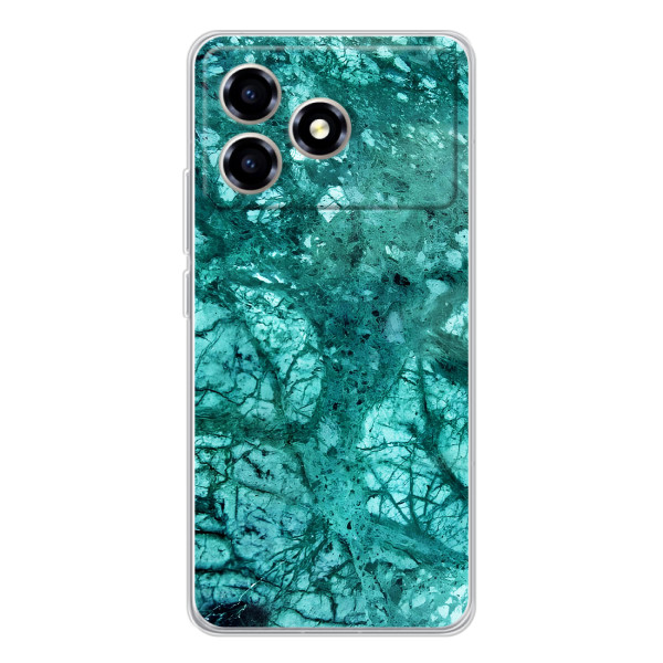 Мраморный чехол на ZTE Blade A36 (VPrint) – Зеленый мрамор