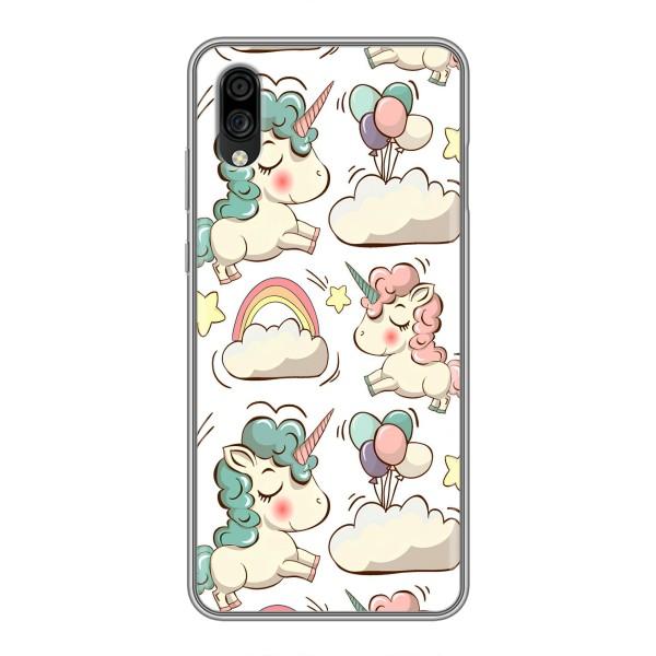 Чехол для ЗТЕ Блейд А5 2020 - (Единорожки - Новинки) (AlphaPrint) – Единорожки