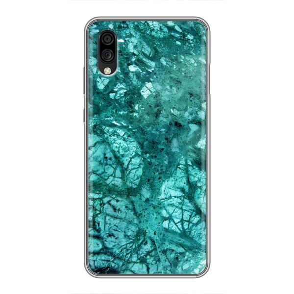 Мраморный чехол на ZTE Blade A5 (2020) (VPrint) – Зеленый мрамор