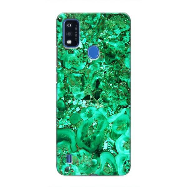 Мраморний чехол на ZTE Blade A51 (VPrint) – Салатовий Мрамор