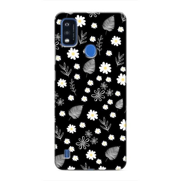 Чехлы с тематикой "ЦВЕТЫ" на ZTE Blade A51 – цветение на чорном