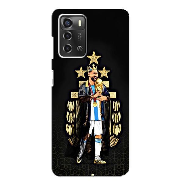 Чехлы для ZTE Blade A52 (Leo чемпион) (AlphaPrint) – Месси Король