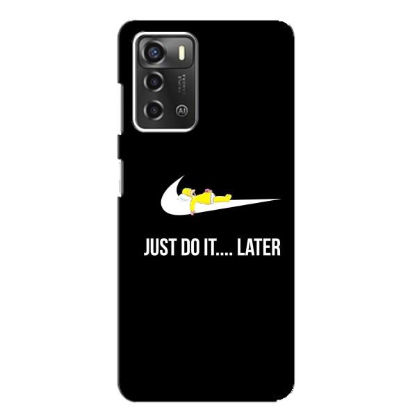 Чехол с логотипом Найк на ZTE Blade A52 – Nike just do it