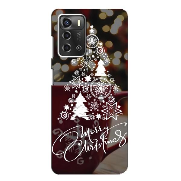 Різдвяні Чохли для ZTE Blade A52 (VPrint) – Ялинка яскрава