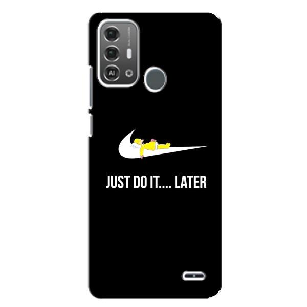 Чехол с логотипом Найк на ZTE Blade A53 Pro – Nike just do it