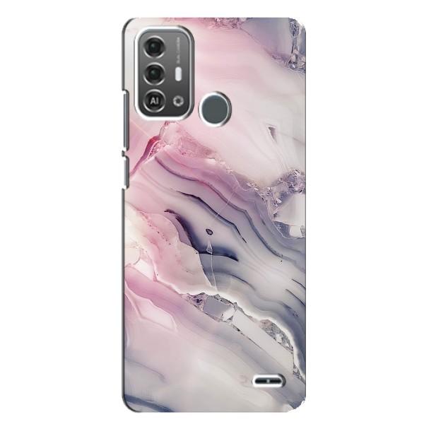 Мраморний чехол на ZTE Blade A53 Pro (VPrint) – Пурпурний Мрамор