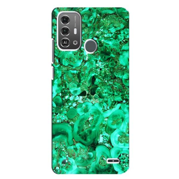Мраморний чехол на ZTE Blade A53 Pro (VPrint) – Салатовий Мрамор
