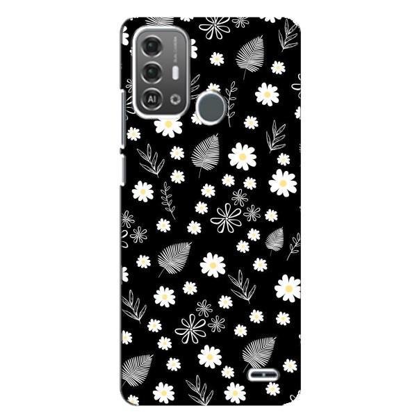 Чехлы с тематикой "ЦВЕТЫ" на ZTE Blade A53 Pro – цветение на чорном