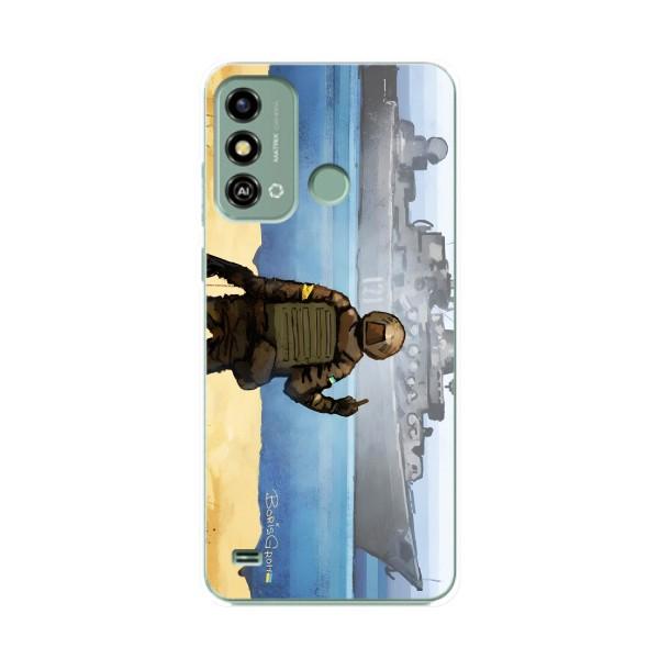 Чехол с принтом (Русский корабль...) для ЗТЕ Блейд А53 (AlphaPrint) – Русский корабль