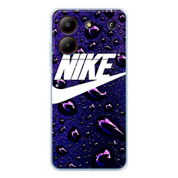 Чехол с логотипом Найк на ZTE Blade A54 – Найк на фиолетовом