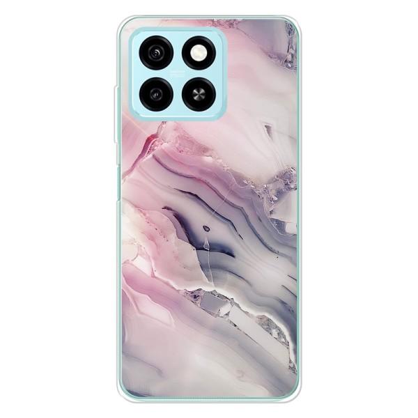 Мраморный чехол на ZTE Blade A55 (VPrint) – Пурпурный Мрамор