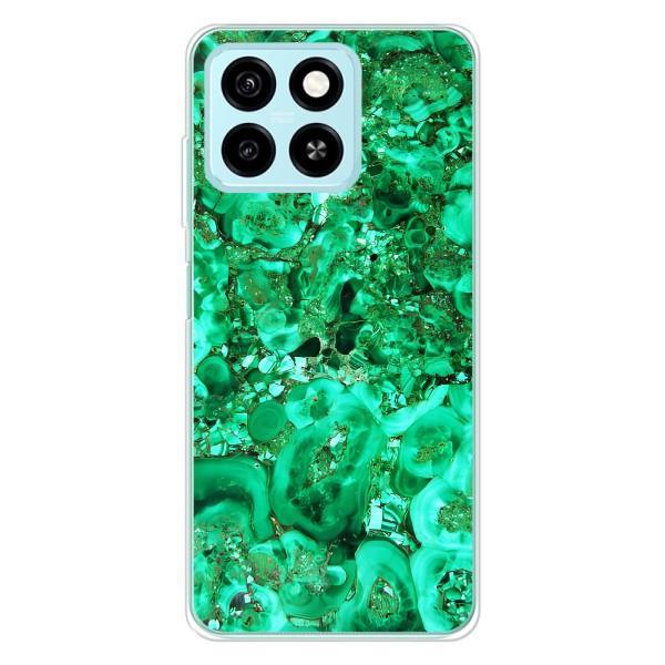 Мраморный чехол на ZTE Blade A55 (VPrint) – Салатный Мрамор