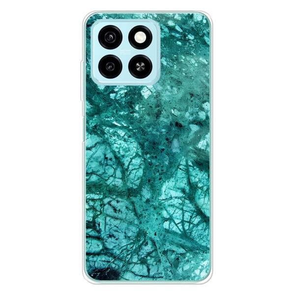 Мраморный чехол на ZTE Blade A55 (VPrint) – Зеленый мрамор