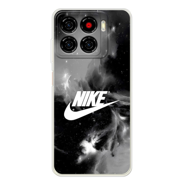 Чехол с логотипом Найк на ZTE Blade A56 – Найк дымчатый