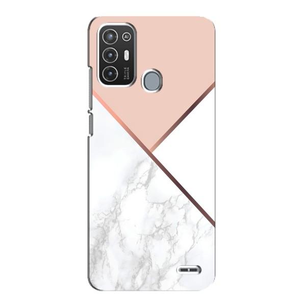 Мраморный чехол на ZTE Blade A72 (VPrint) – Тройной мрамор