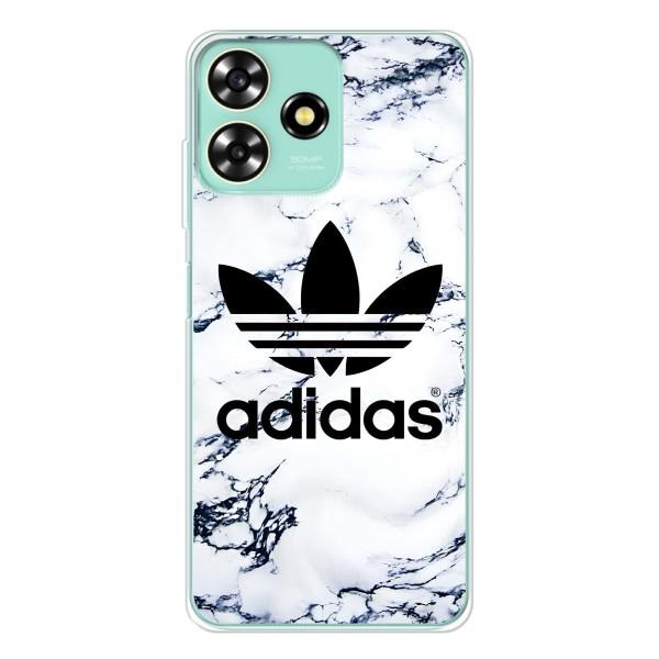 Чохли Адидас для ZTE Blade A73 (AlphaPrint) – Адідас на мраморі