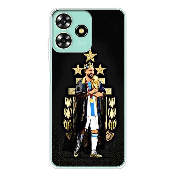 Чехлы для ZTE Blade A73 (Leo чемпион) (AlphaPrint) – Месси Король