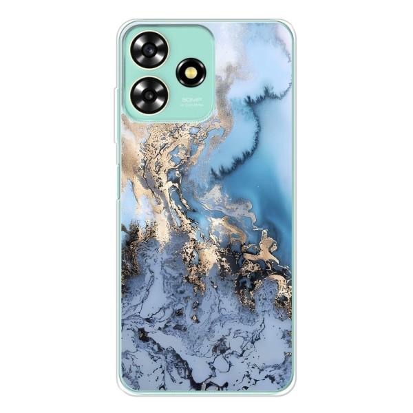 Мраморный чехол на ZTE Blade A73 (VPrint) – Нежный мрамор