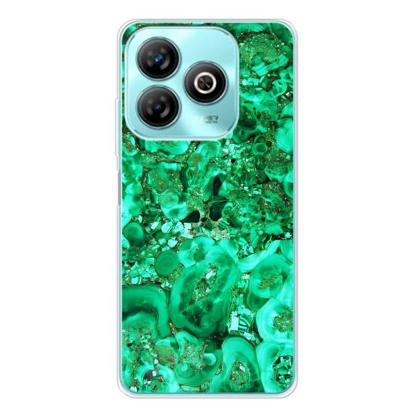 Мраморный чехол на ZTE Blade A75 (VPrint) – Салатный Мрамор
