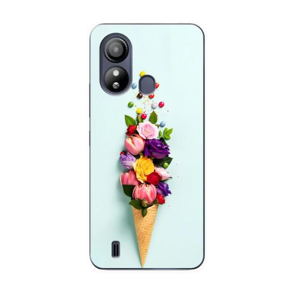 Чехлы с тематикой "ЦВЕТЫ" на ZTE Blade L220 – Цветок-мороженное