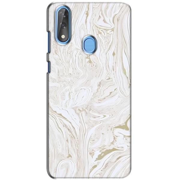 Мраморный чехол на ZTE Blade V10 (VPrint) – Белый мрамор
