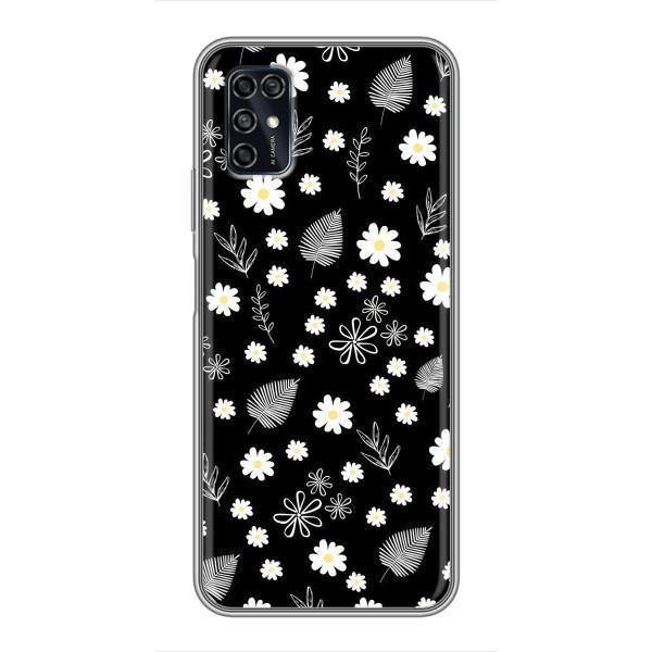 Чехлы с тематикой "ЦВЕТЫ" на ZTE Blade V2020 Smart – цветение на чорном
